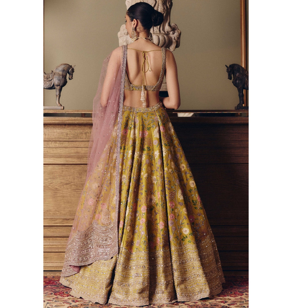 The Roman Bouquet Floral Lehenga Set