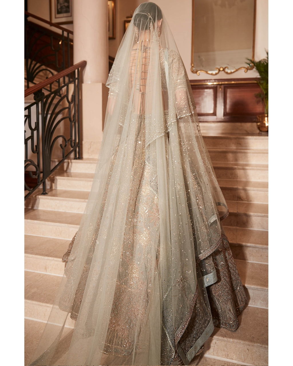 The Royal Lotus Pond Jade Lehenga Set