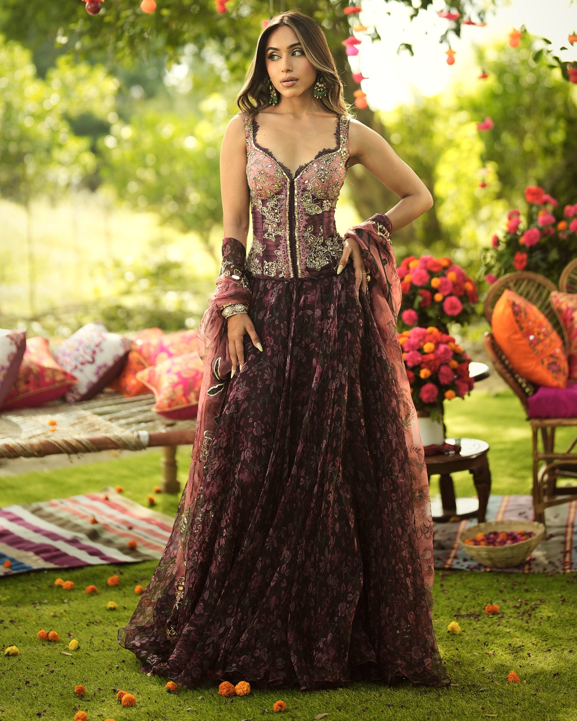 Liza Corset Lehenga Set