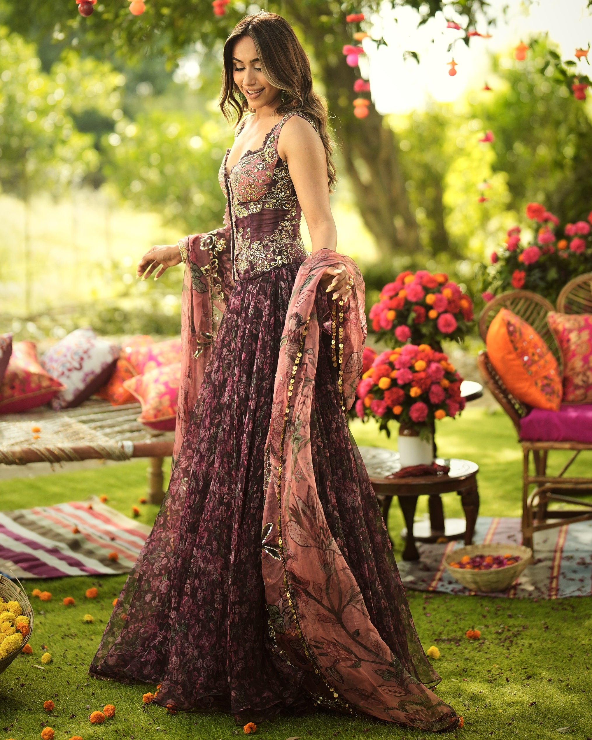 Liza Corset Lehenga Set