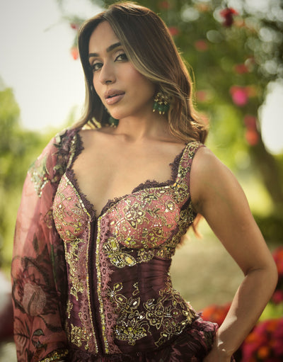 Liza Corset Lehenga Set