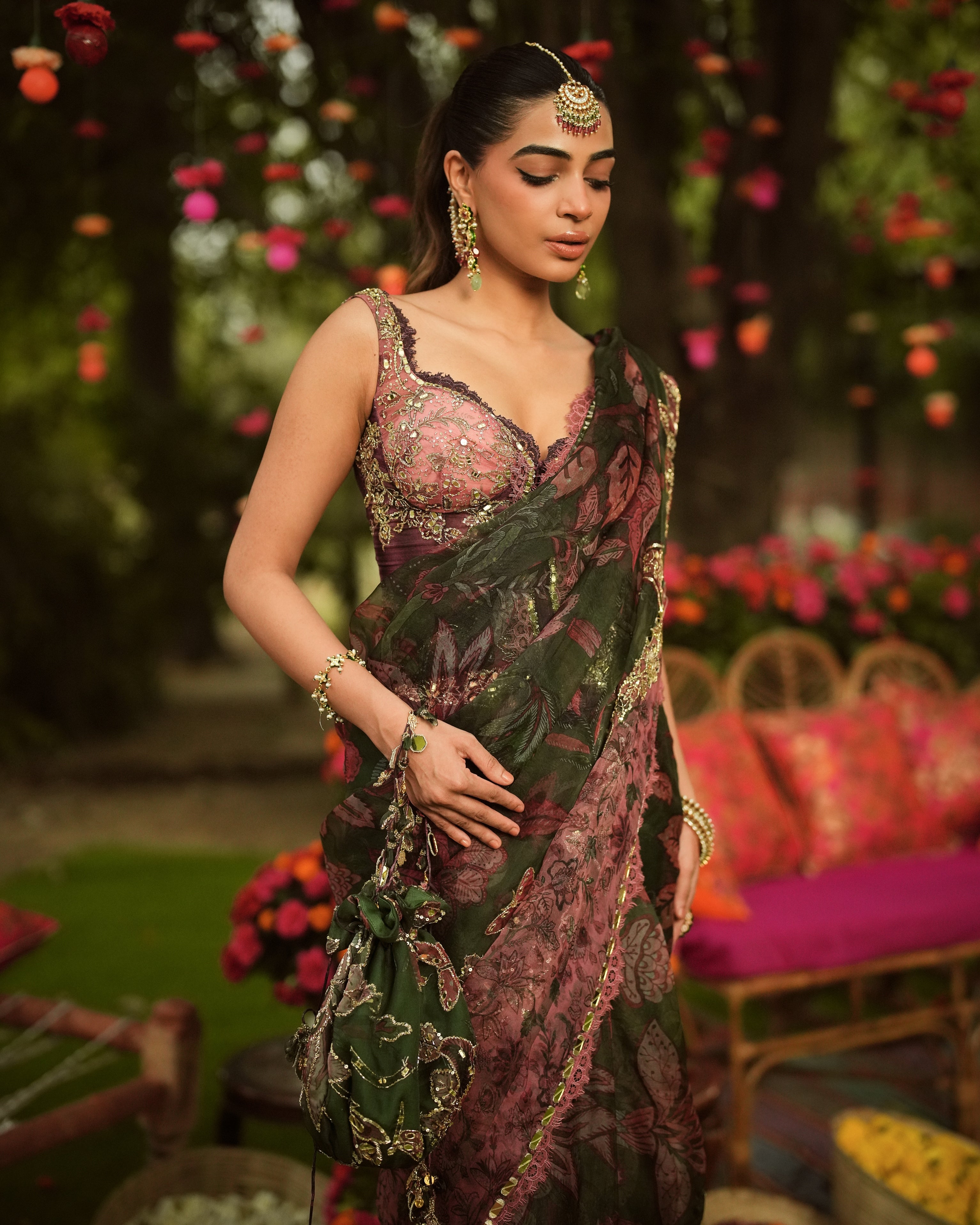 Nazia Pre Draped Sari Set