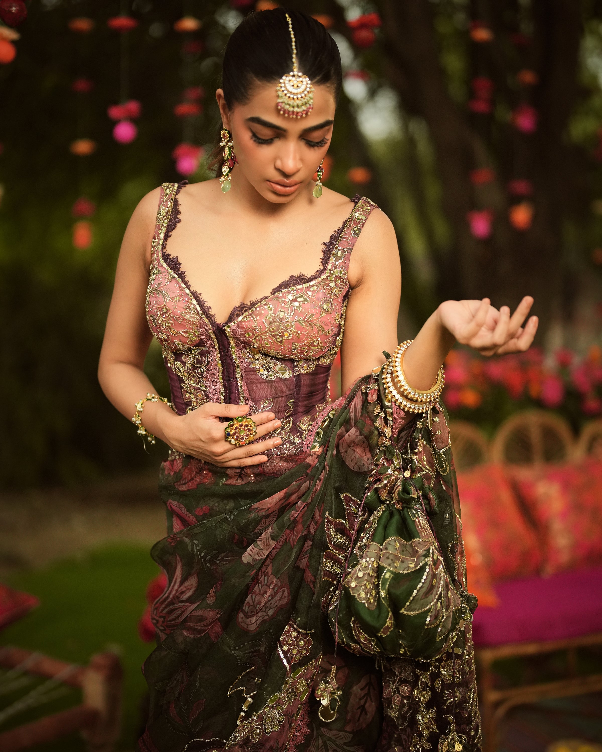 Nazia Pre Draped Sari Set