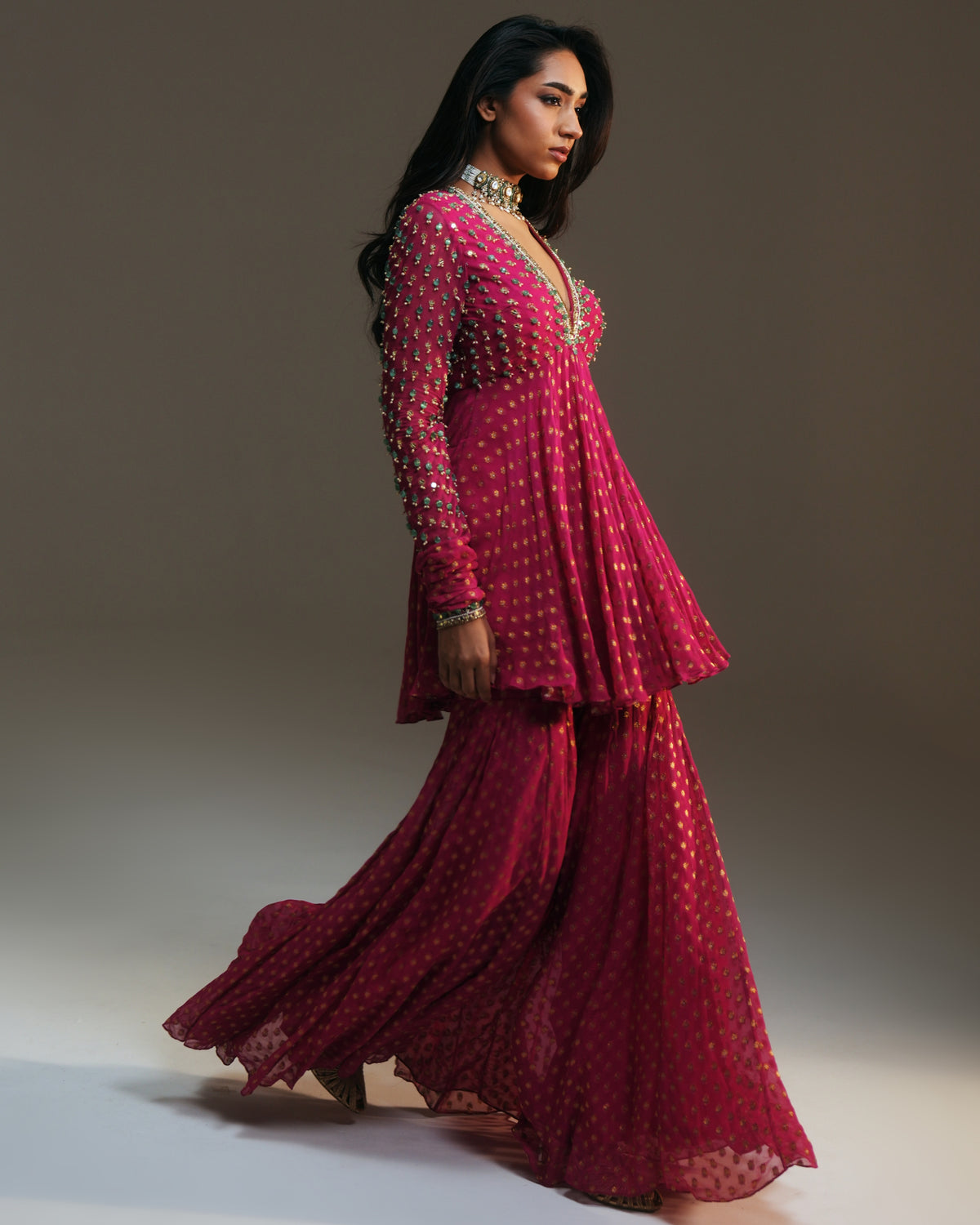 Nidhi Sharara Set