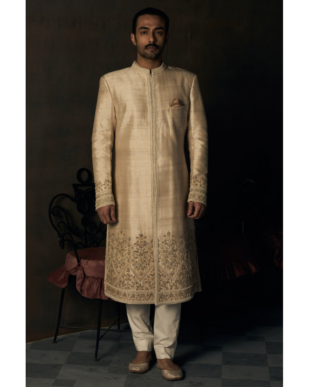 The Royal Mogra Sherwani Set