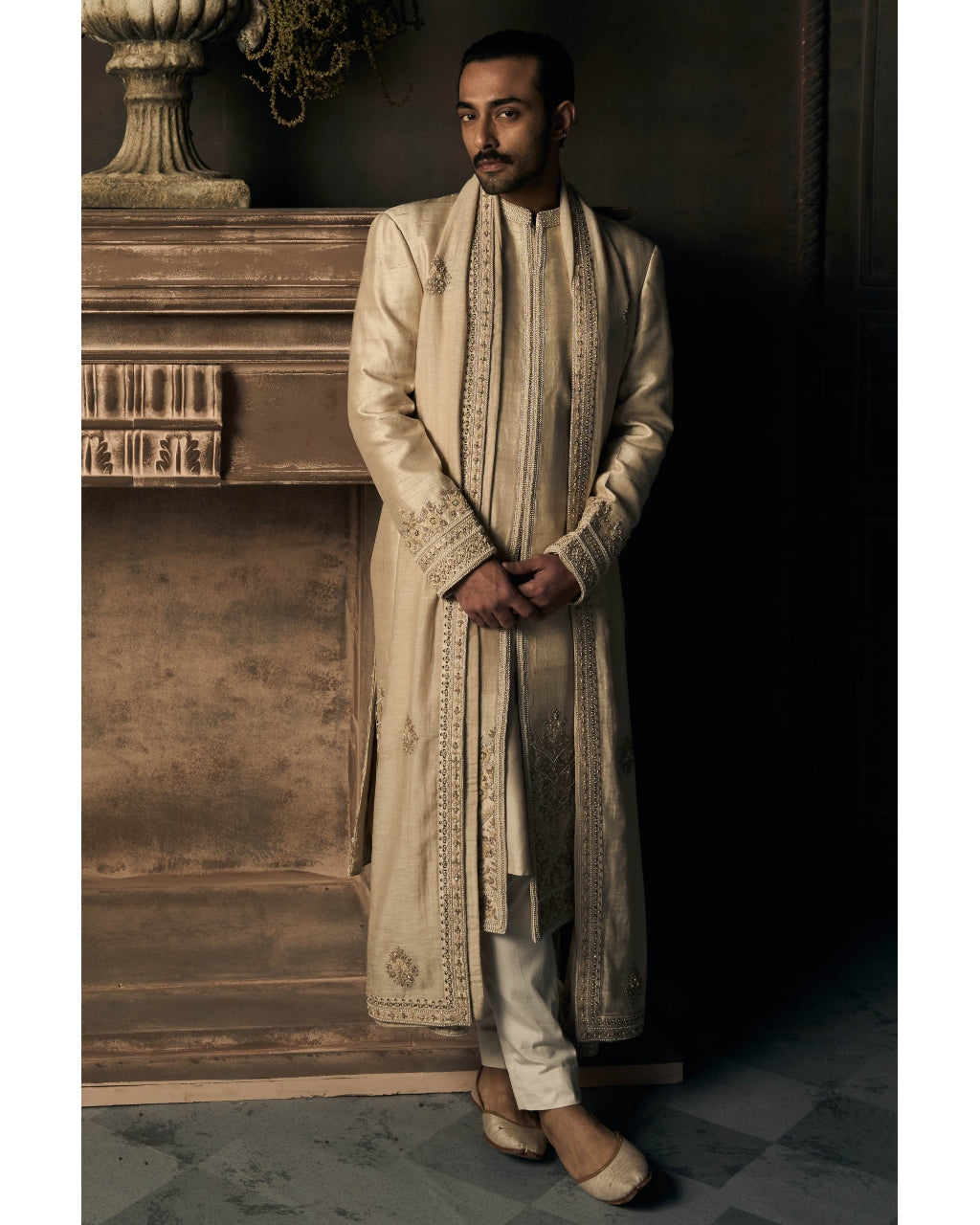 The Royal Mogra Sherwani Set