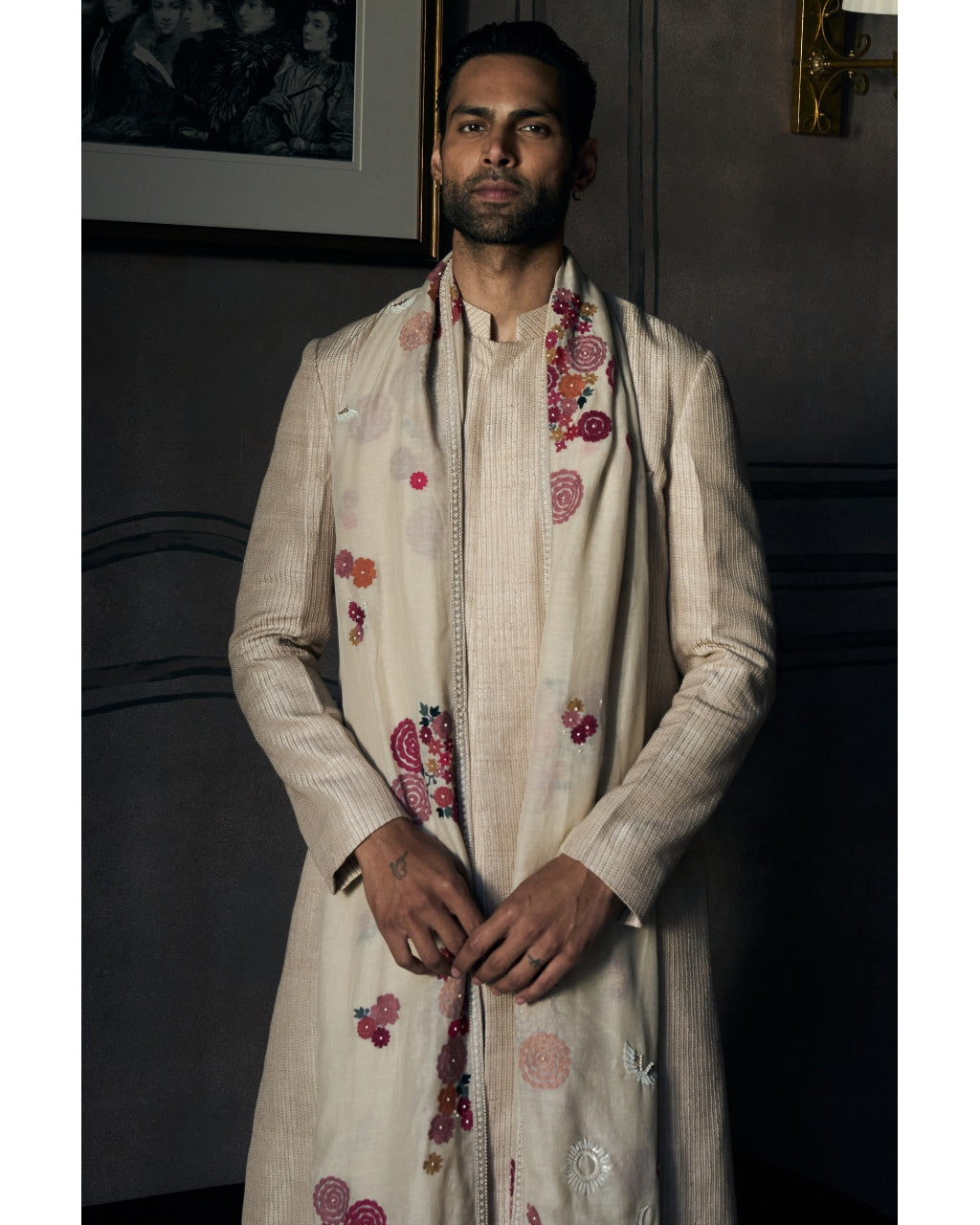 The Matsya Classic Dhagai Achkan Set