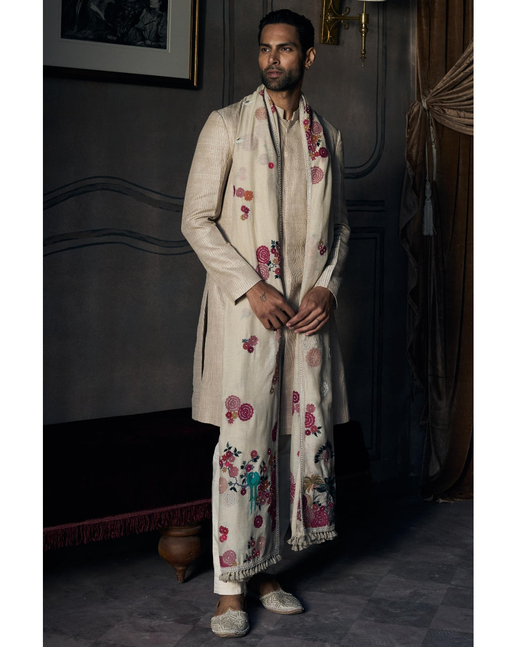 The Matsya Classic Dhagai Achkan Set