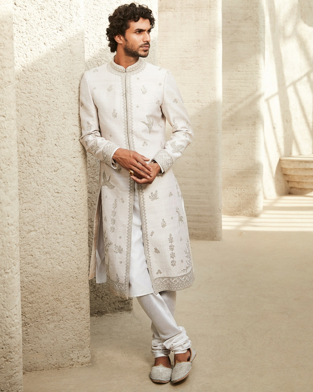 The Ivory Impact Sherwani Set