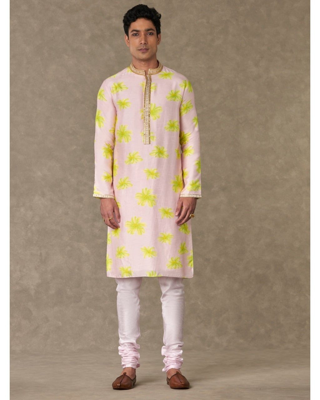 Baby Pink Parijat Kurta Set