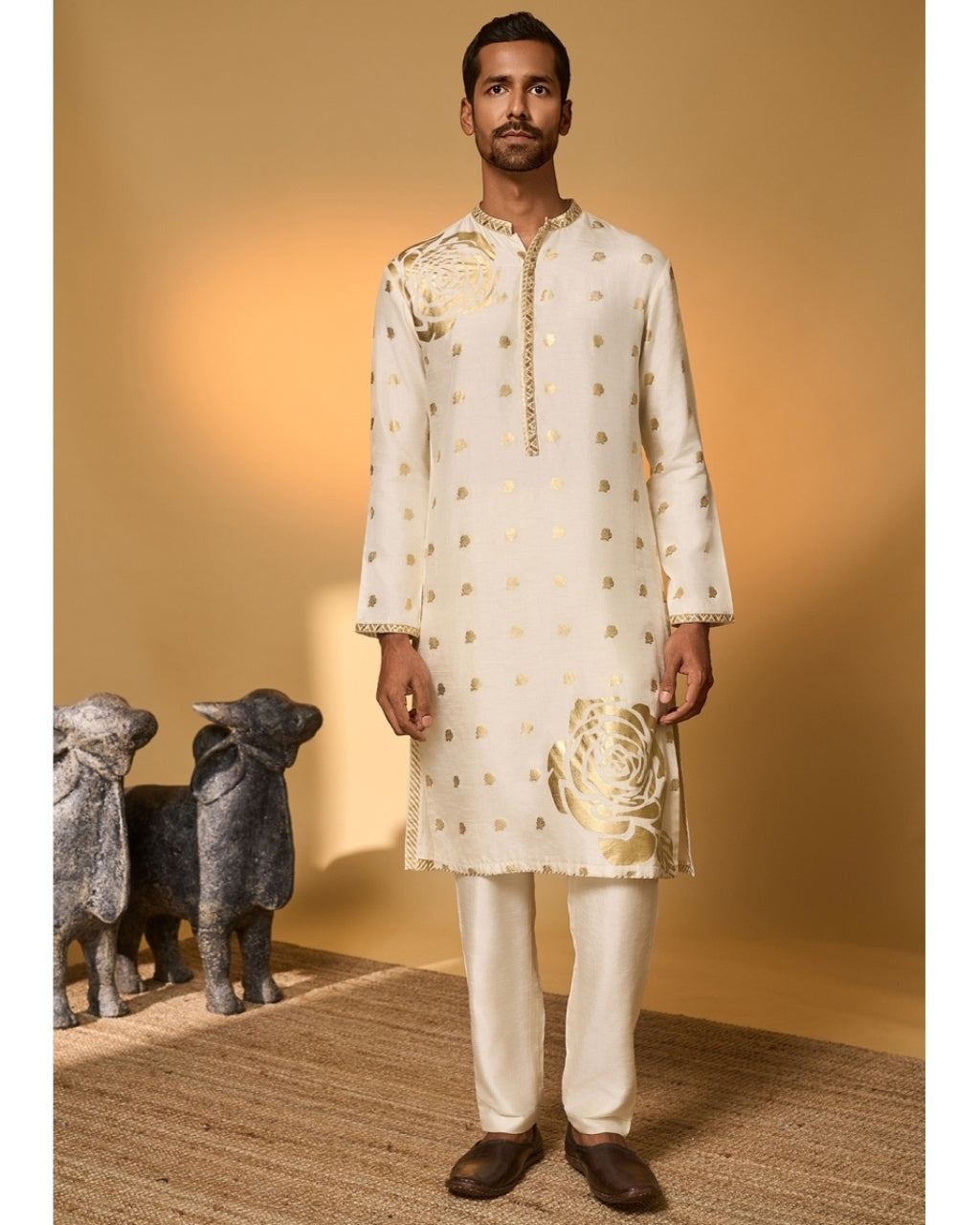 Ivory Rose Blush Kurta