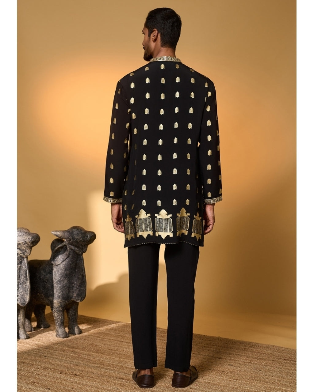 Black Turtle Tale Kurta Set
