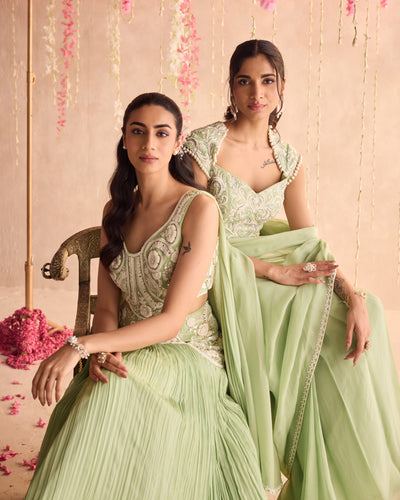 Daisy Pre-Draped Concept Sari Set