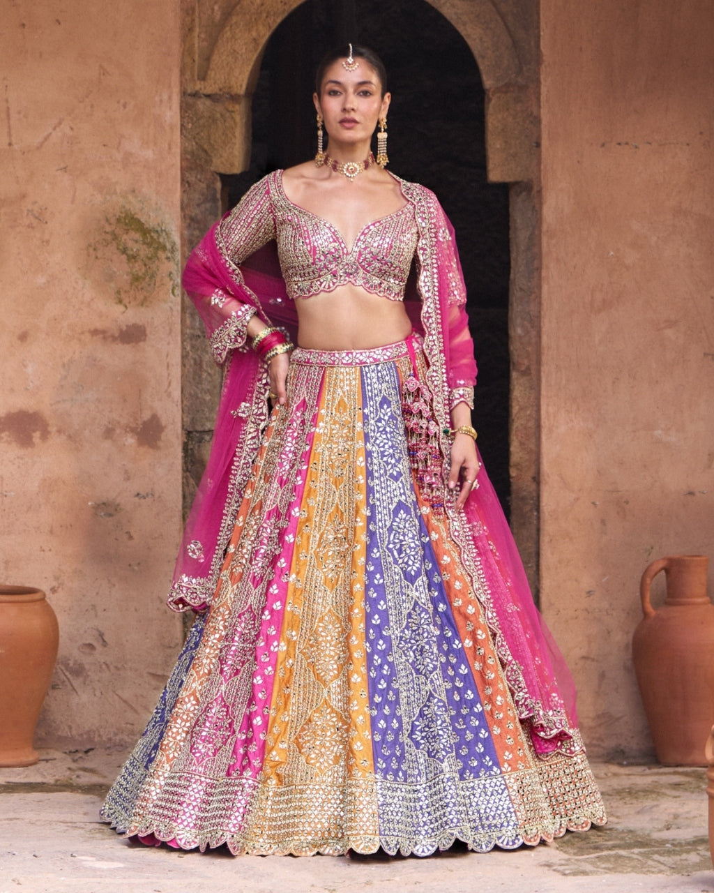 Prism Lehenga Set
