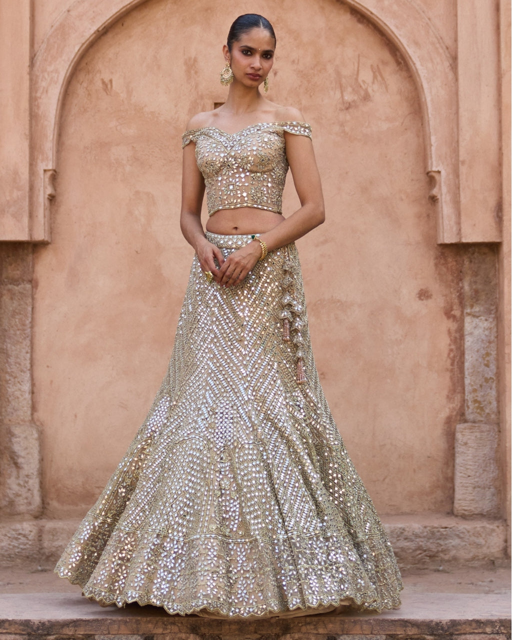 Sunehri Lehenga Set