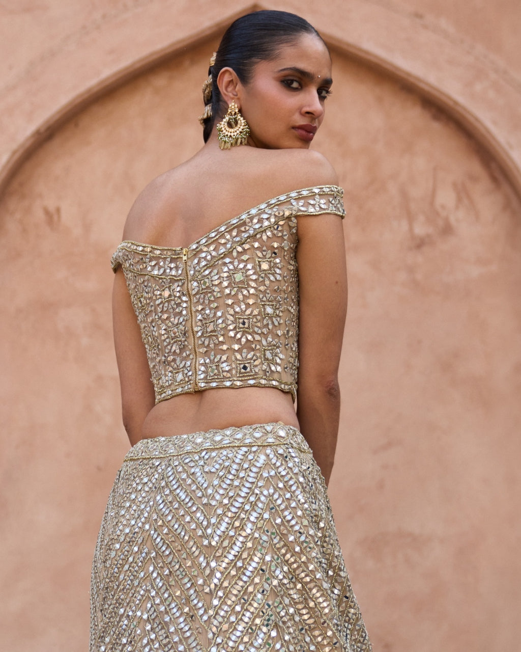 Sunehri Lehenga Set