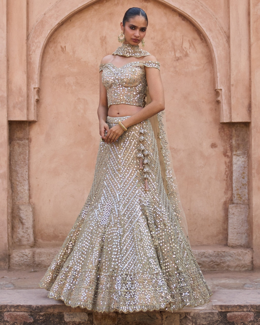 Sunehri Lehenga Set