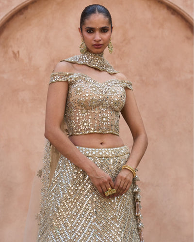 Sunehri Lehenga Set