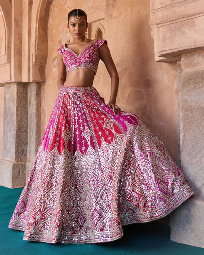 Agni Lehenga Set
