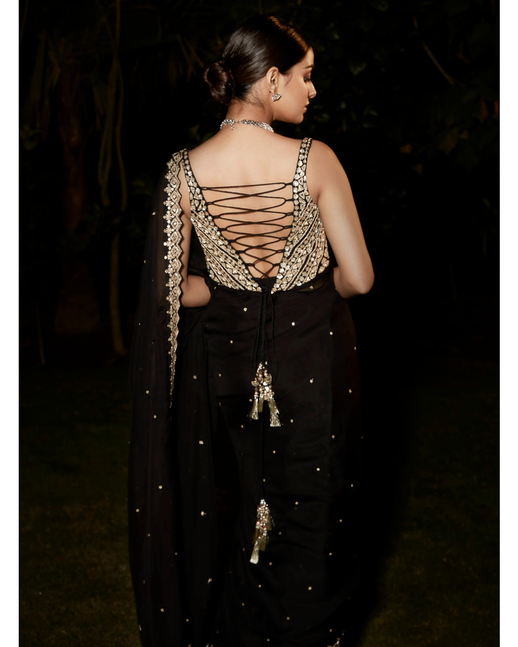 The Royal Noir Sari