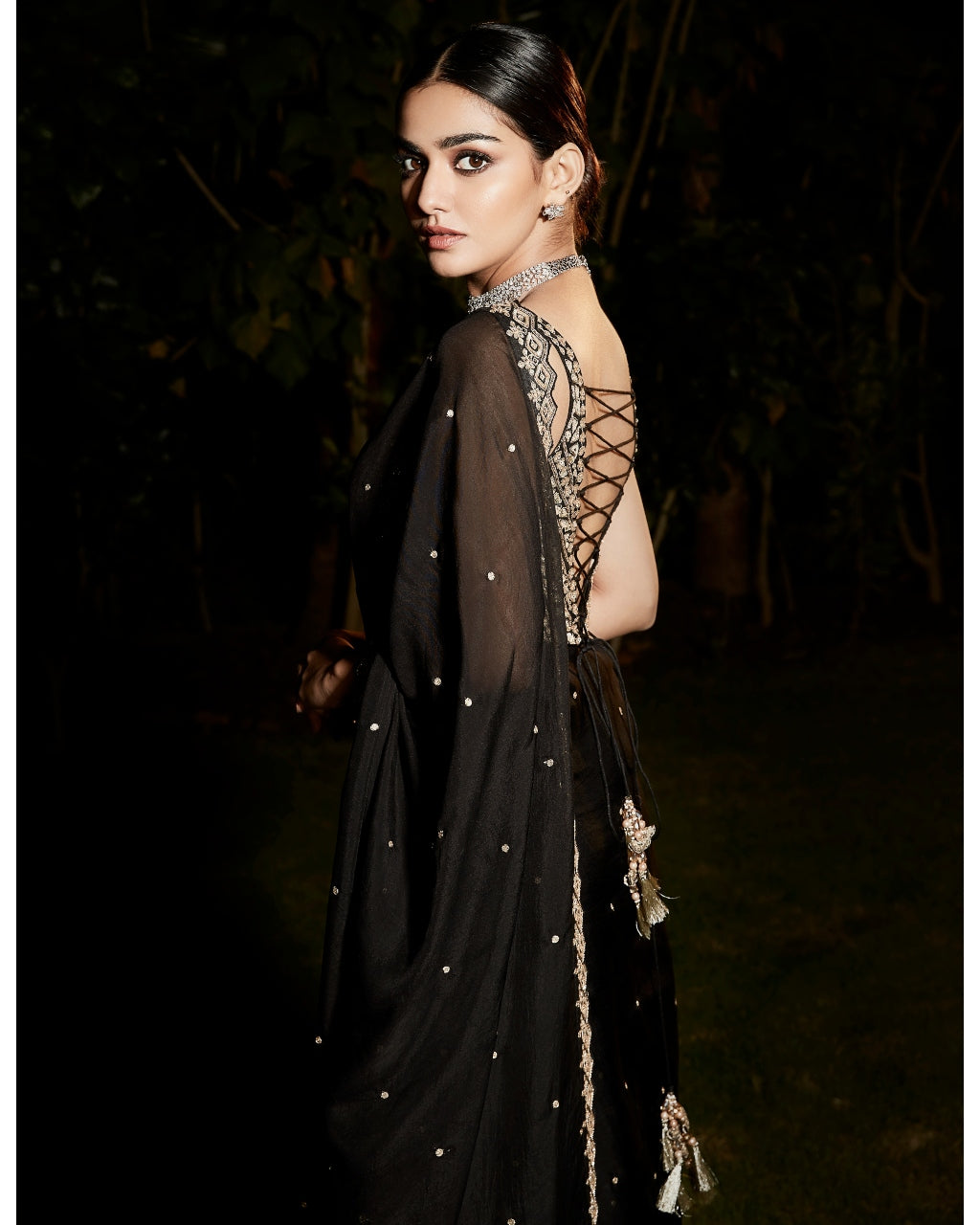 The Royal Noir Sari