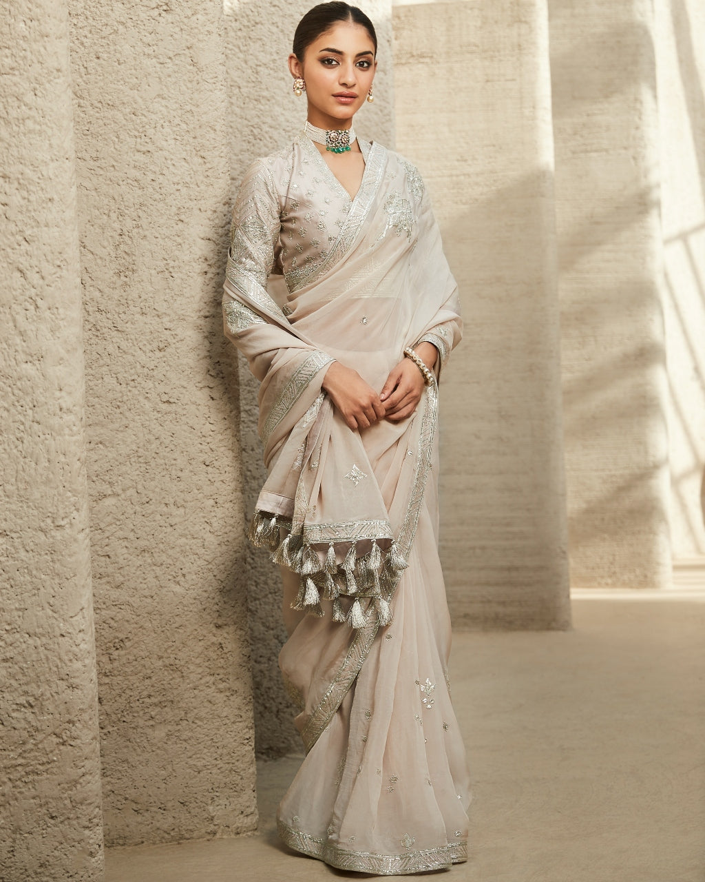 The Ivory Dream Sari