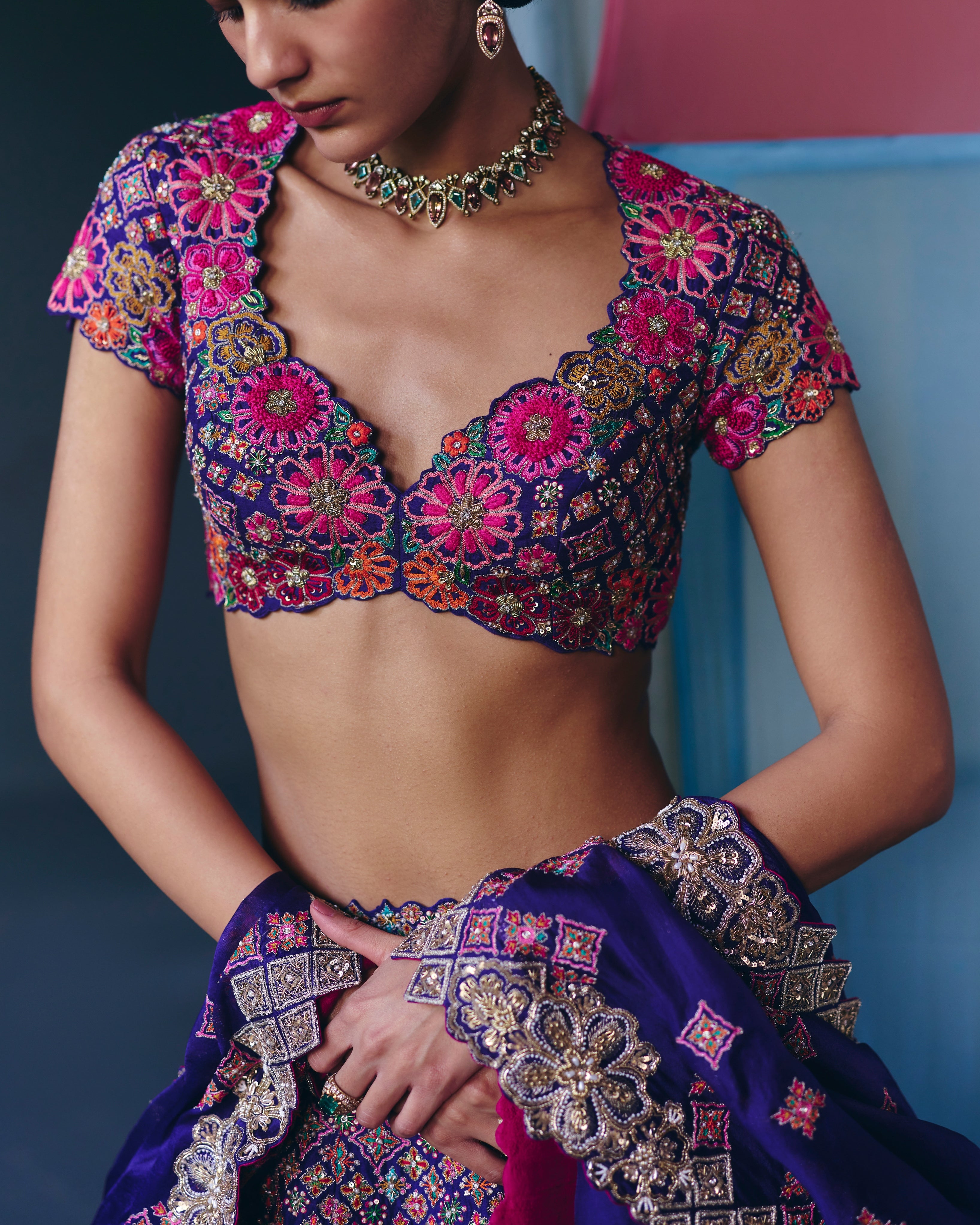 Hamsa Lehenga Set
