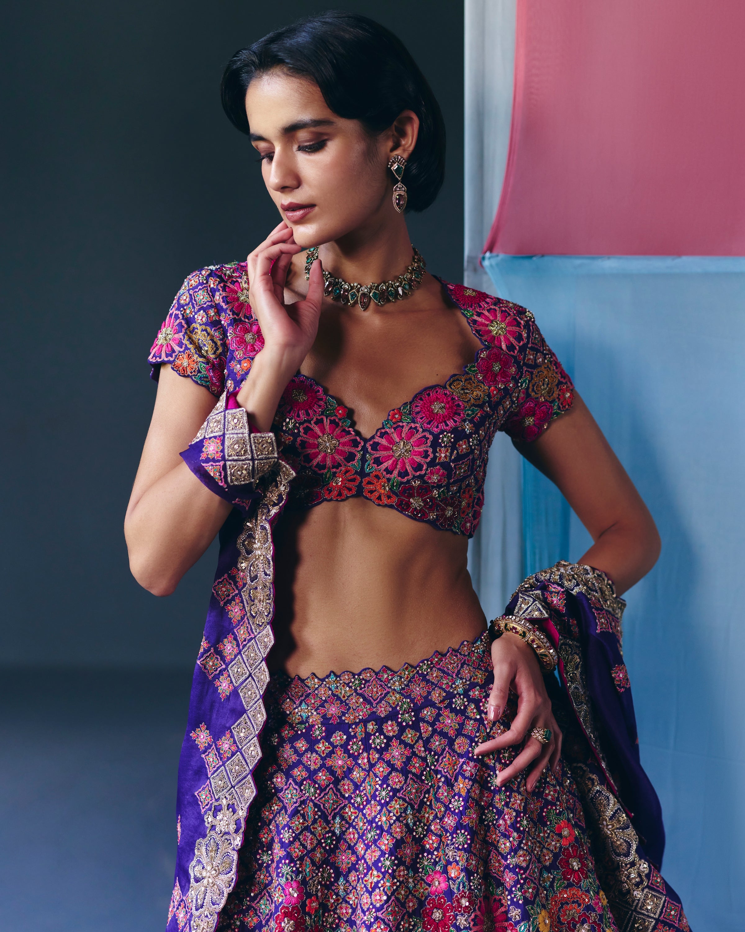 Hamsa Lehenga Set