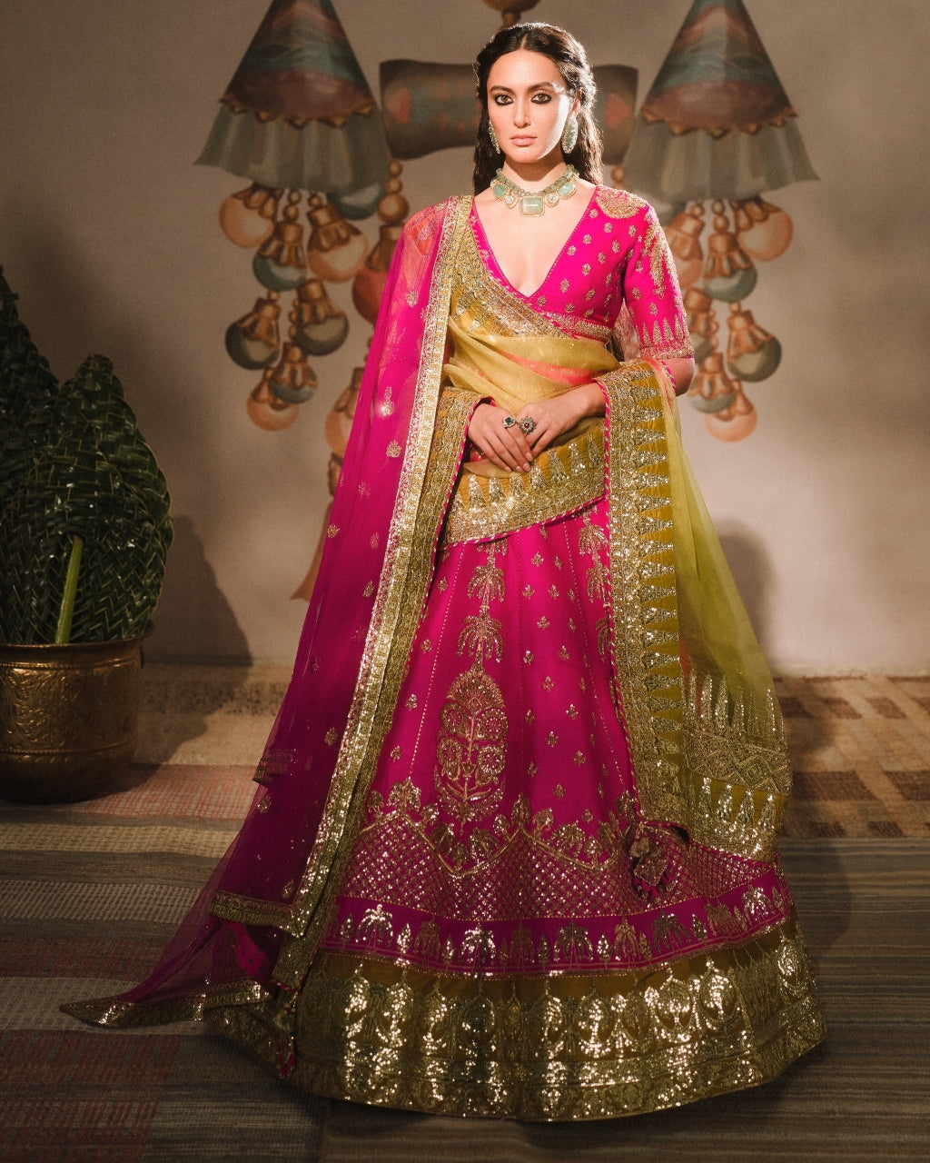 Rose Falooda Lehenga Set