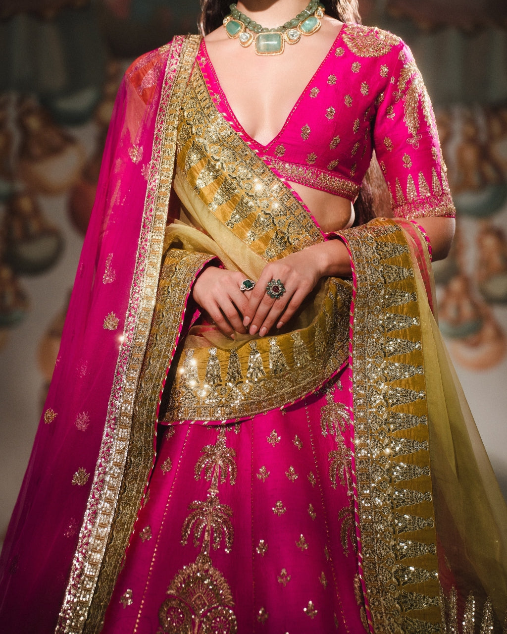 Rose Falooda Lehenga Set