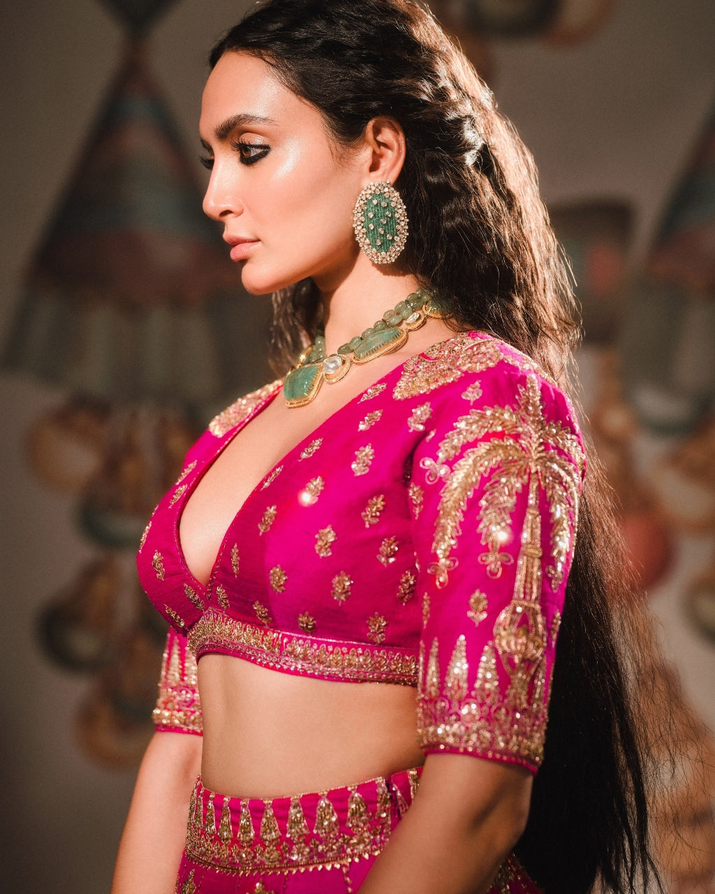 Rose Falooda Lehenga Set