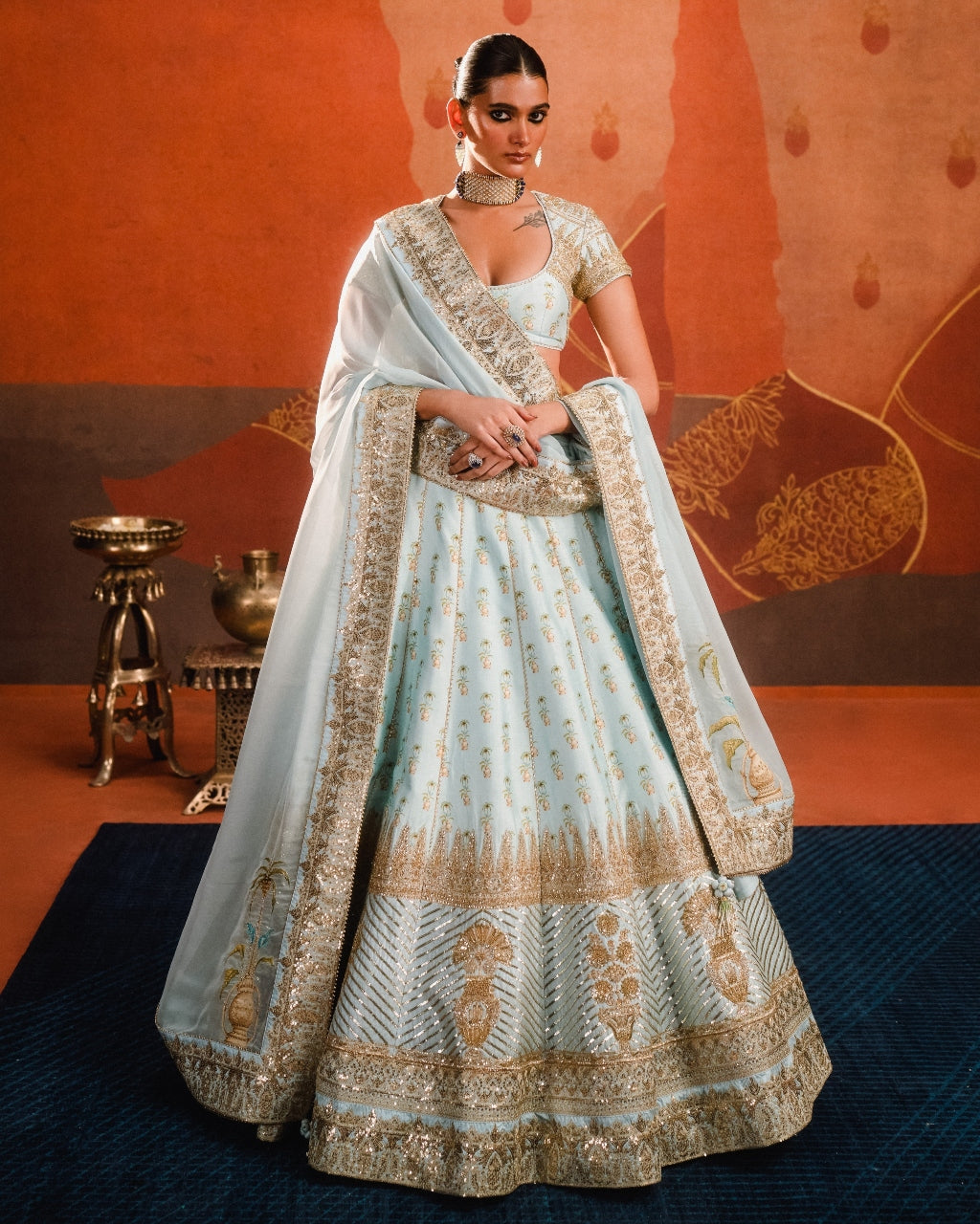 Aasman Lehenga Set