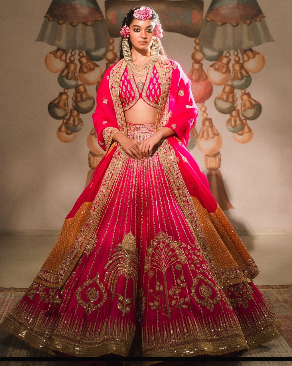 The Gulaab Cham Cham Lehenga