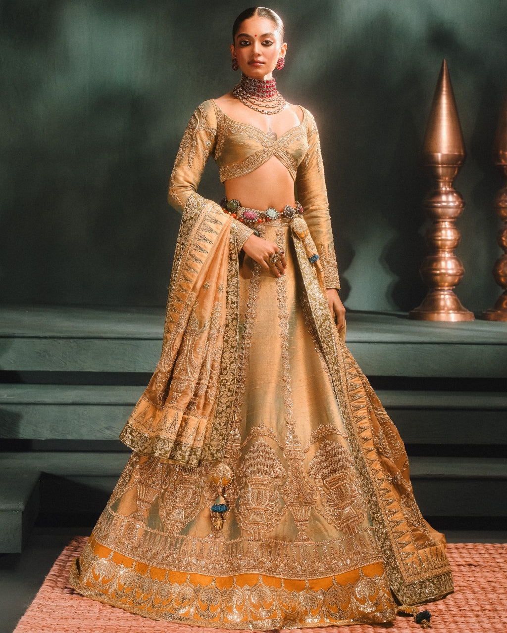 The Kesar Varak Lehenga