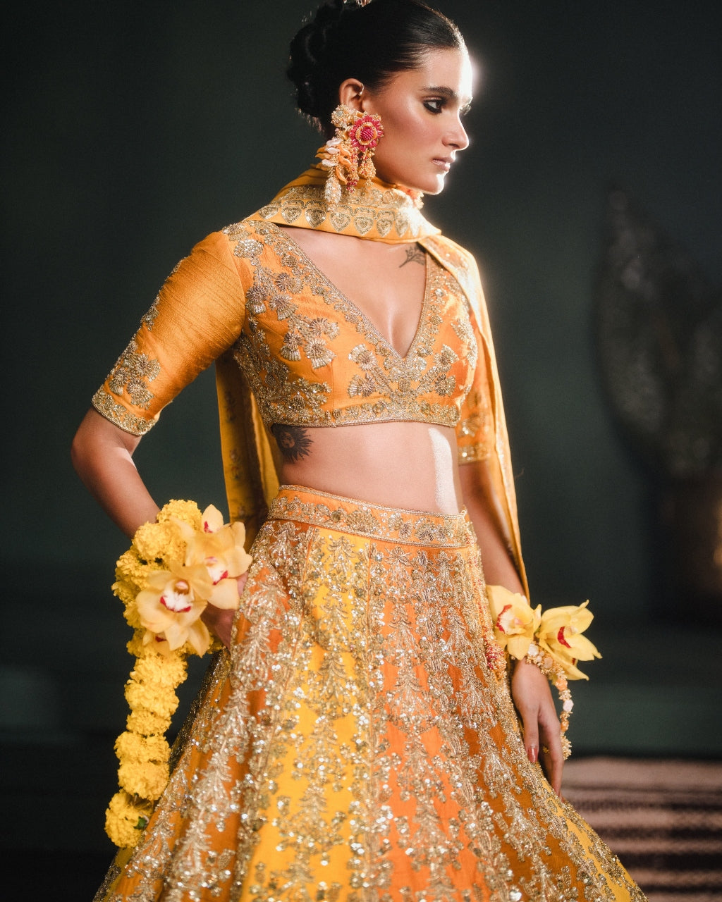 The Ghevar Lehenga