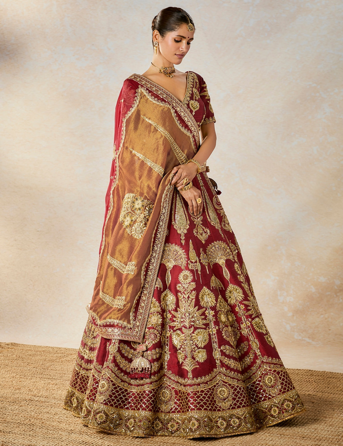 Cherry Gulab Lehenga Set