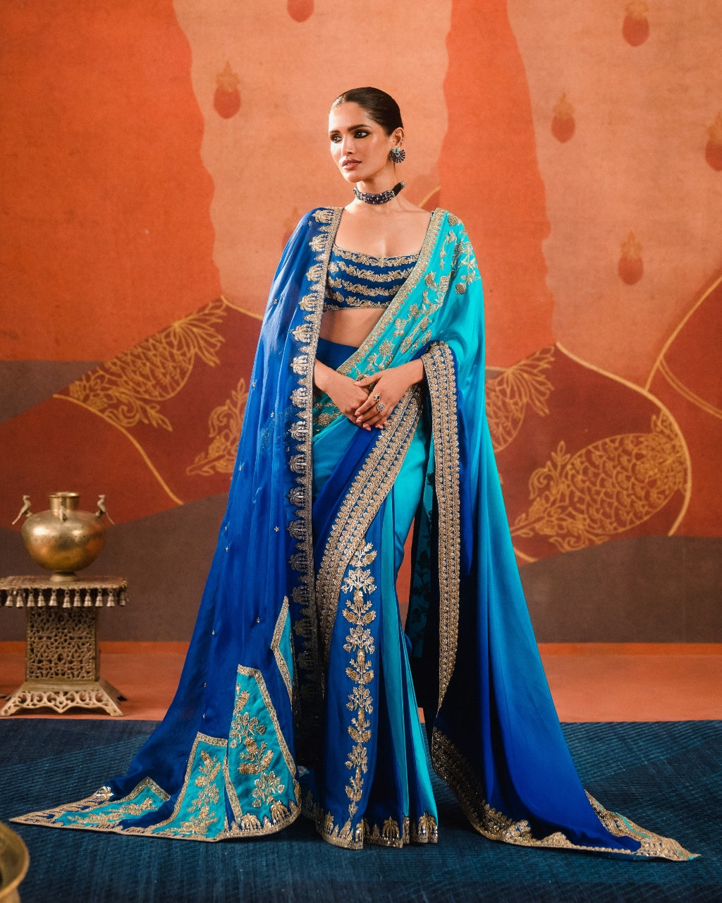 The Saanjh Stitched Sari