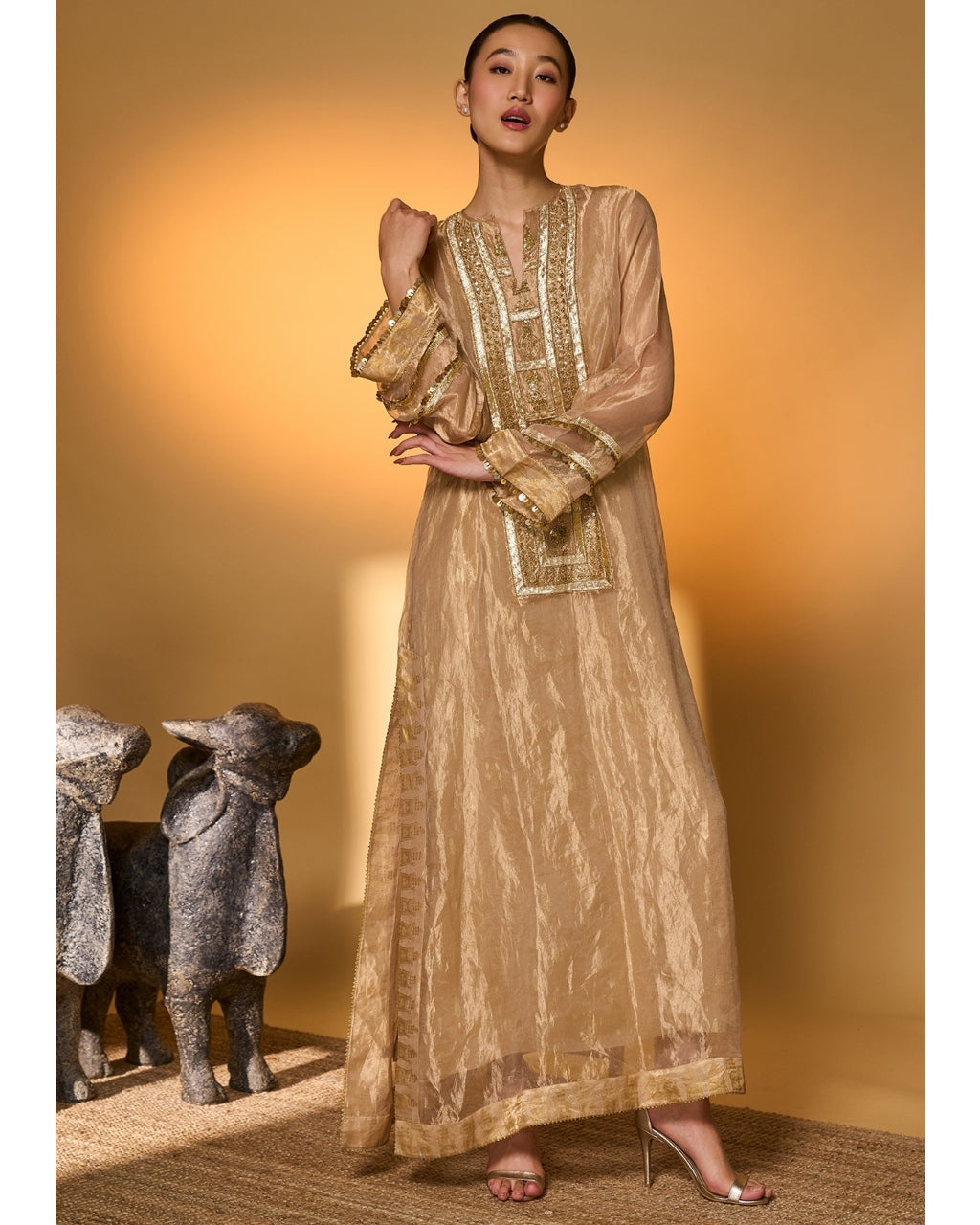 Gold Moonfield Tales Kaftan