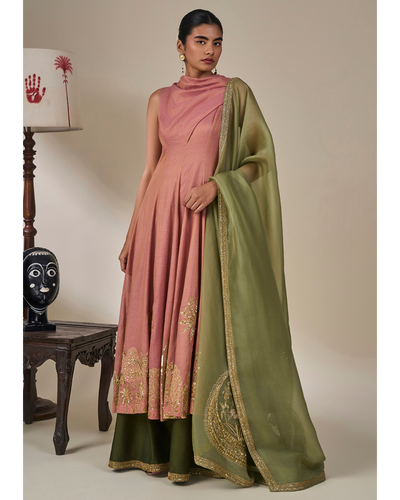 Gulkand Gulnaar Anarkali Set
