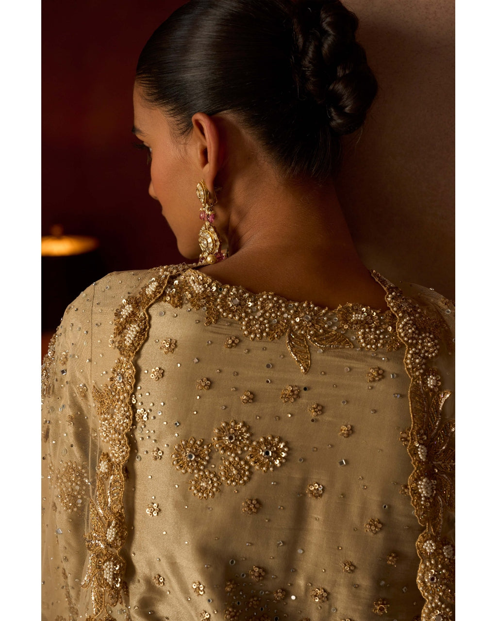 The Mograbagh Smoky Sanstone Sharara Set