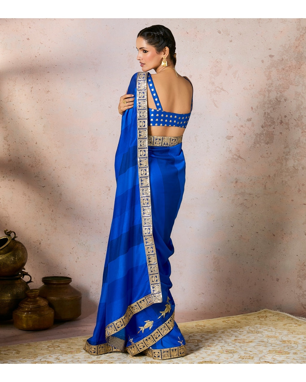 Blue Mystic Sari Set