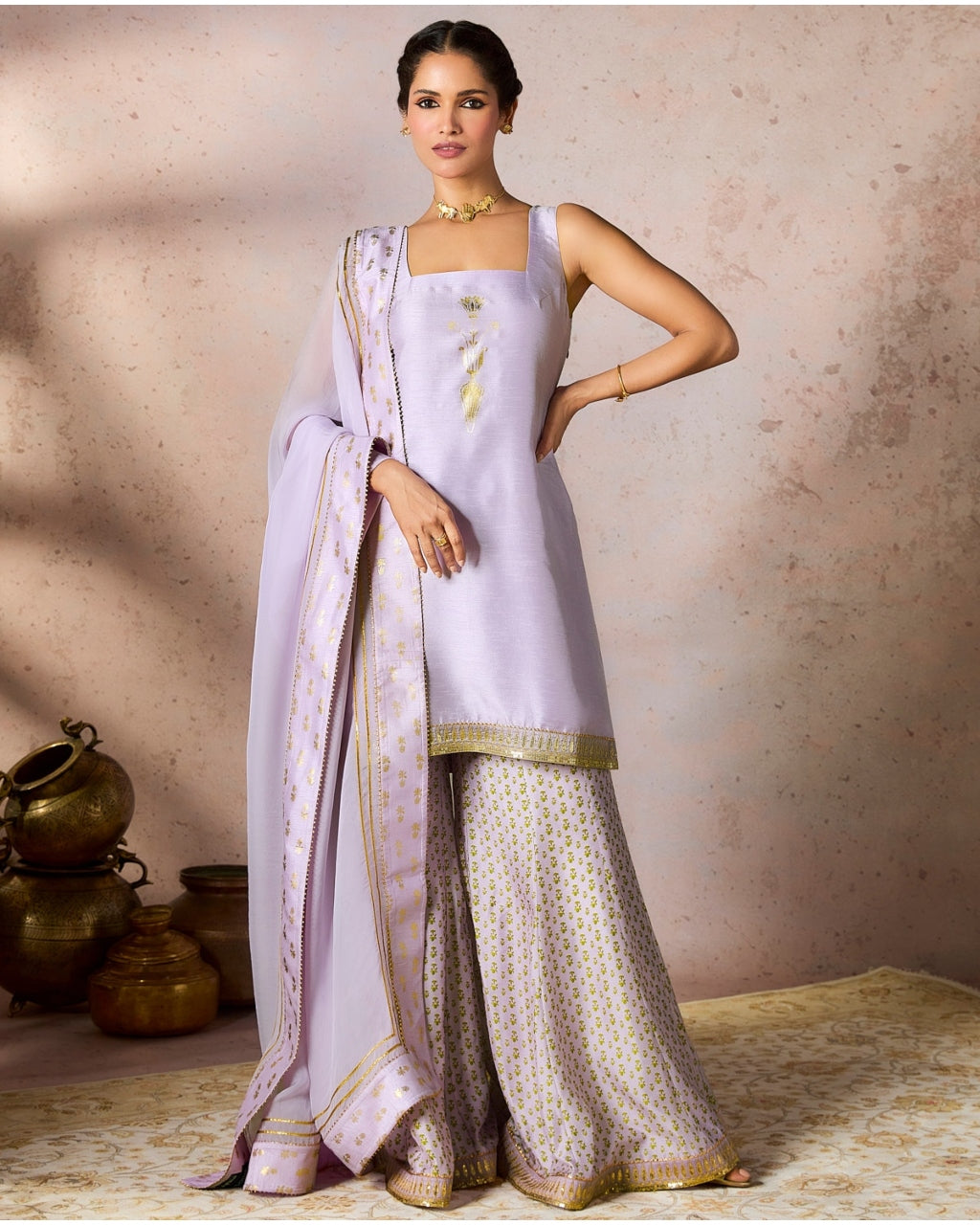 Lilac Pixie Dust Sharara Set