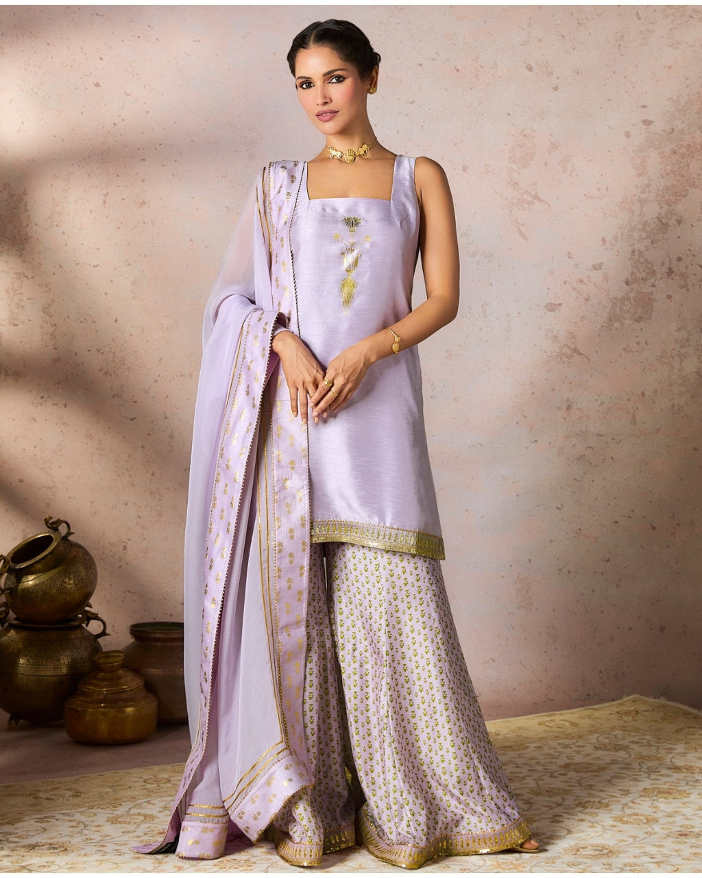 Lilac Pixie Dust Sharara Set