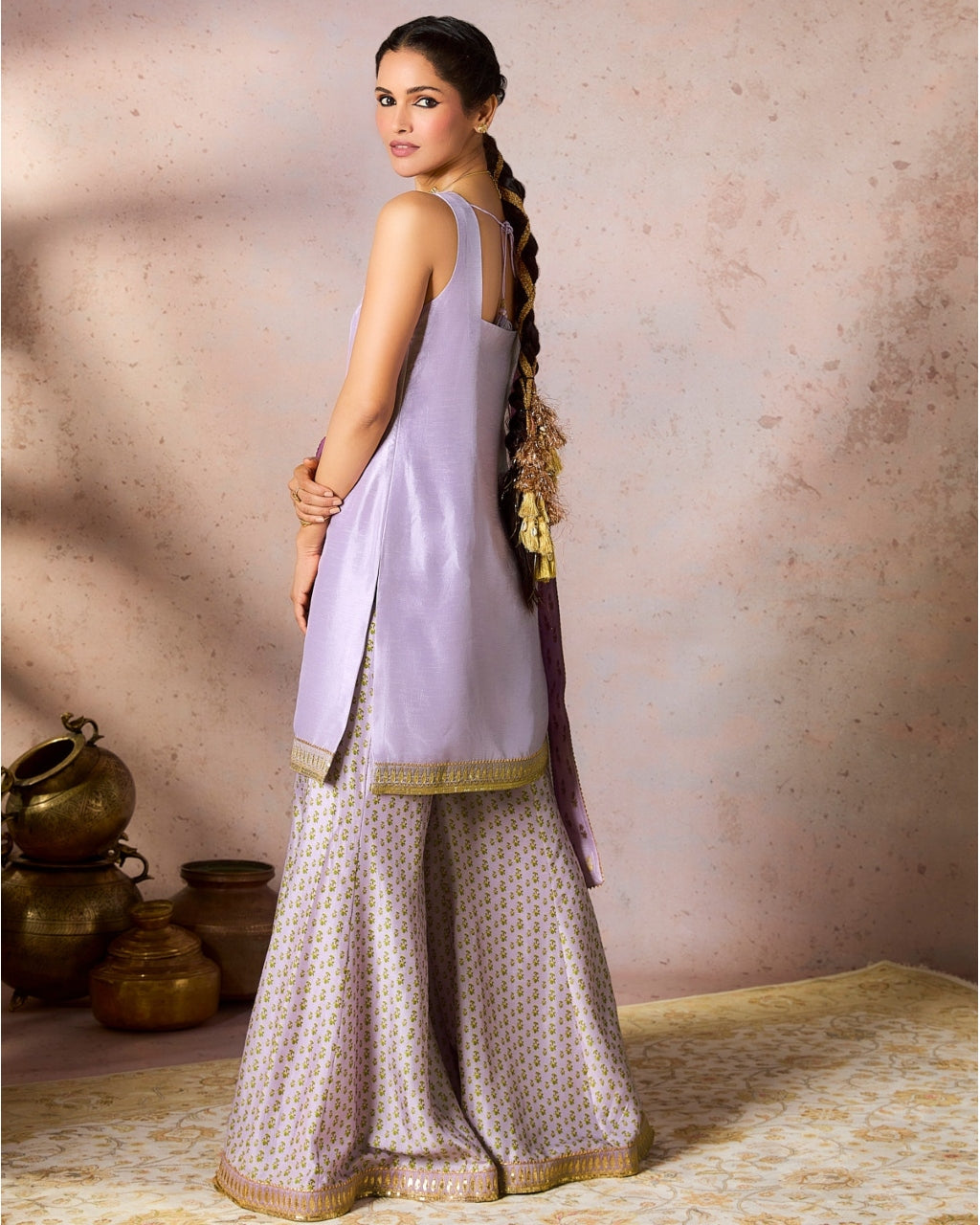 Lilac Pixie Dust Sharara Set