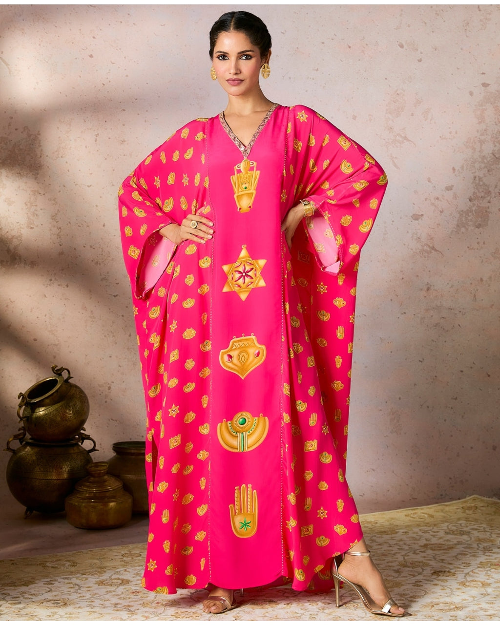 Pink Trinkets Kaftan