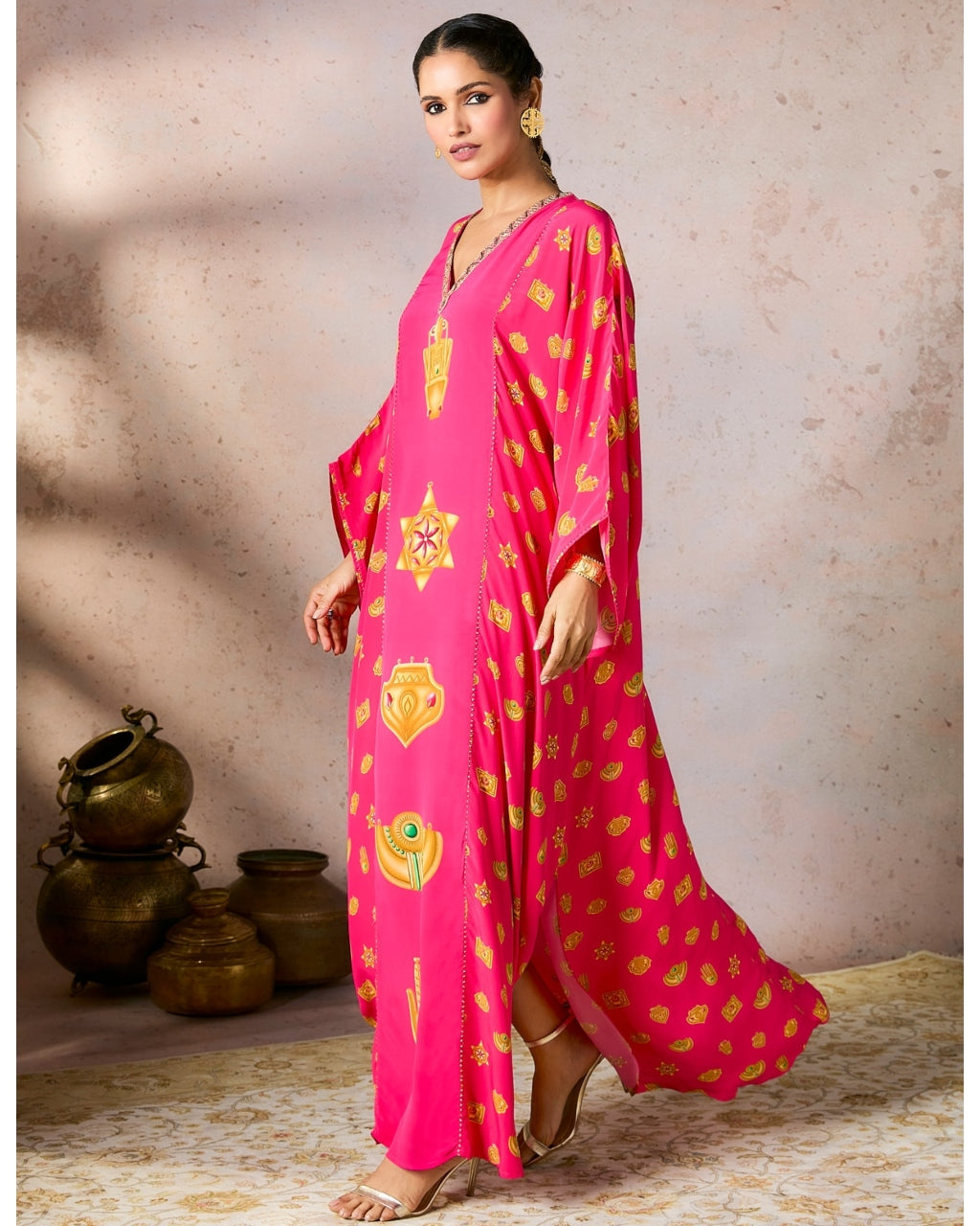 Pink Trinkets Kaftan