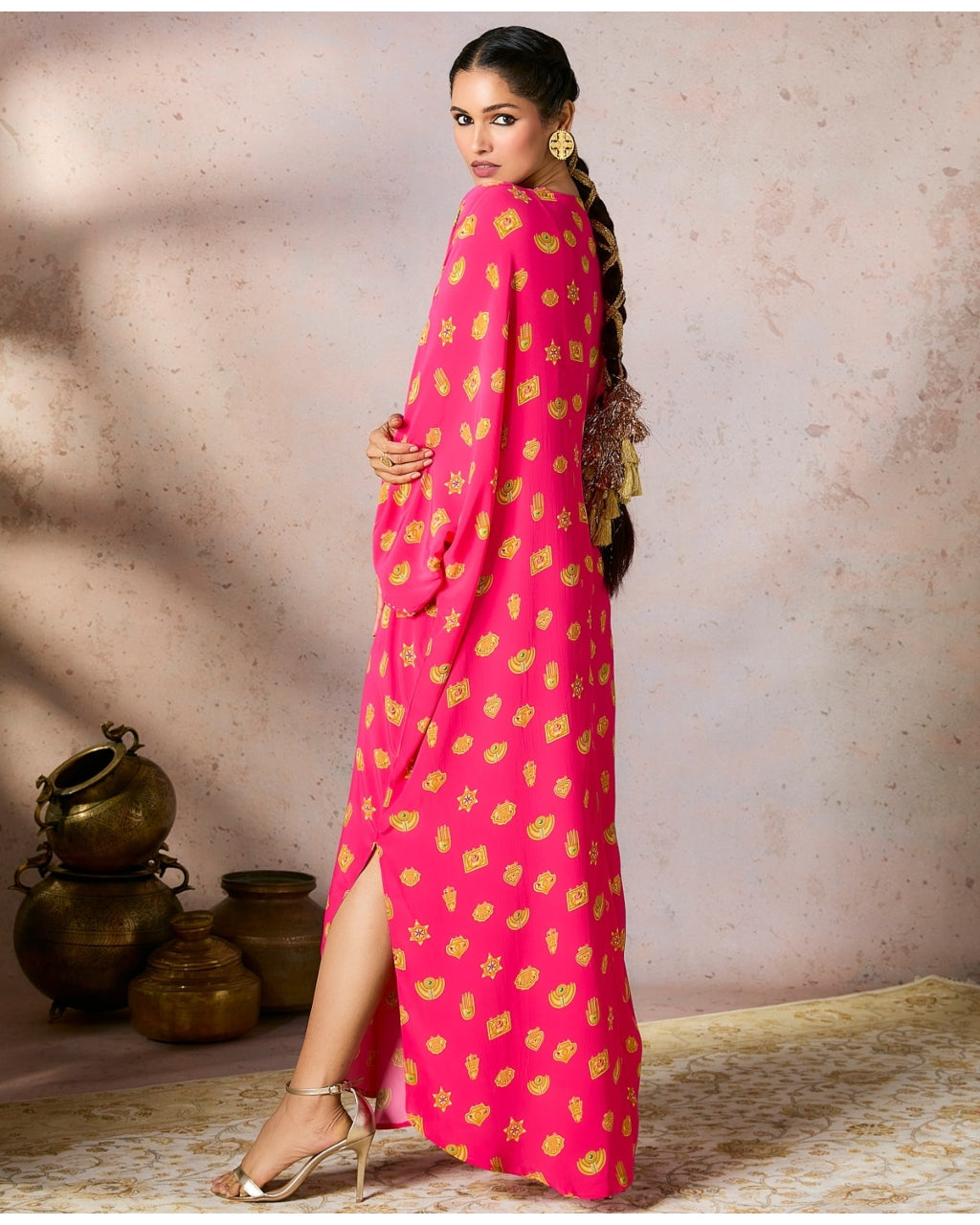 Pink Trinkets Kaftan