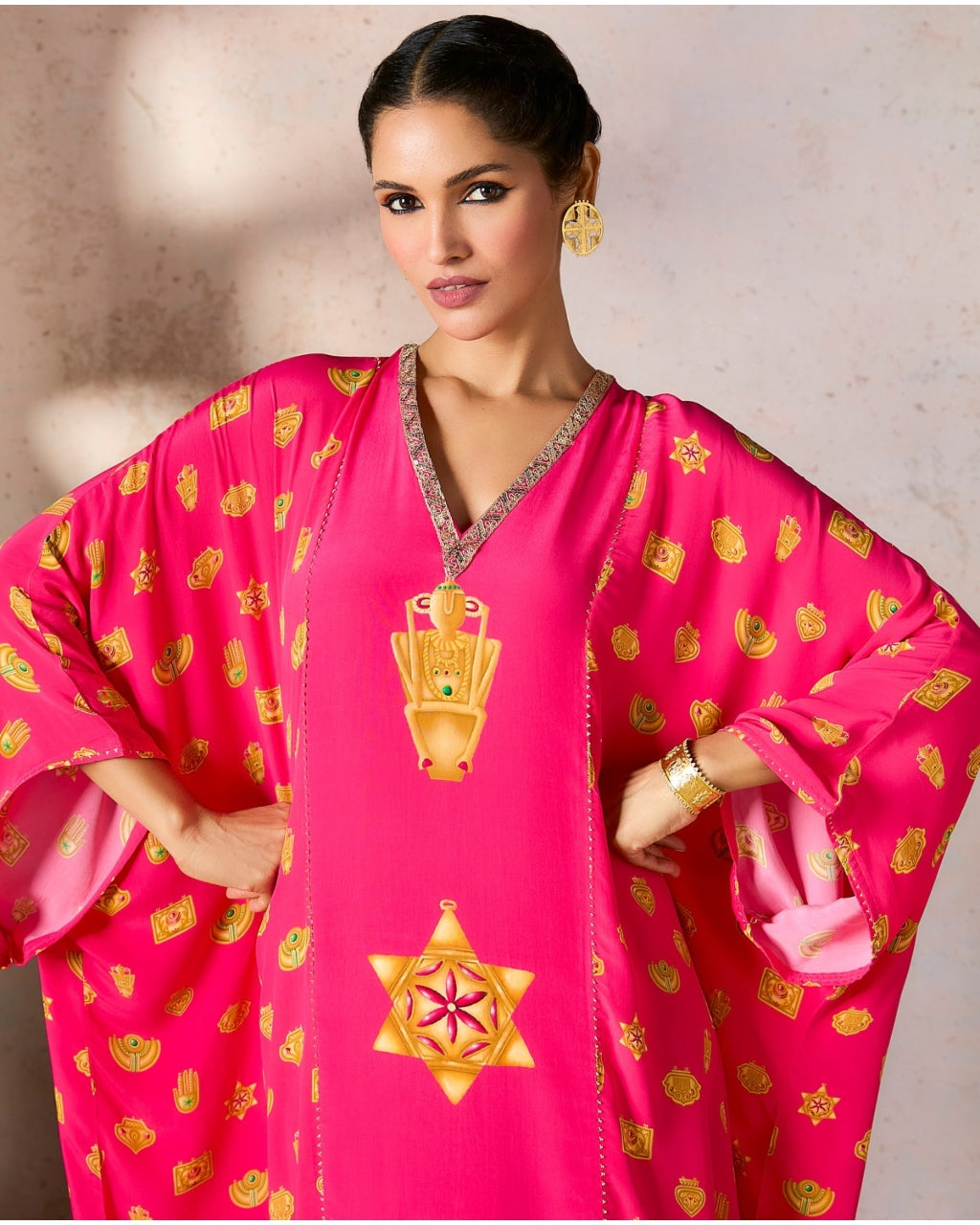 Pink Trinkets Kaftan