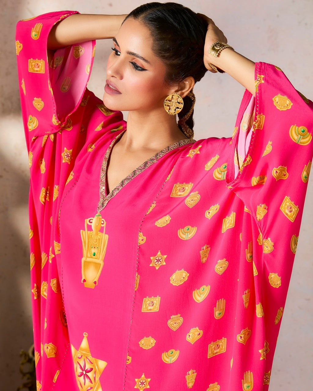 Pink Trinkets Kaftan