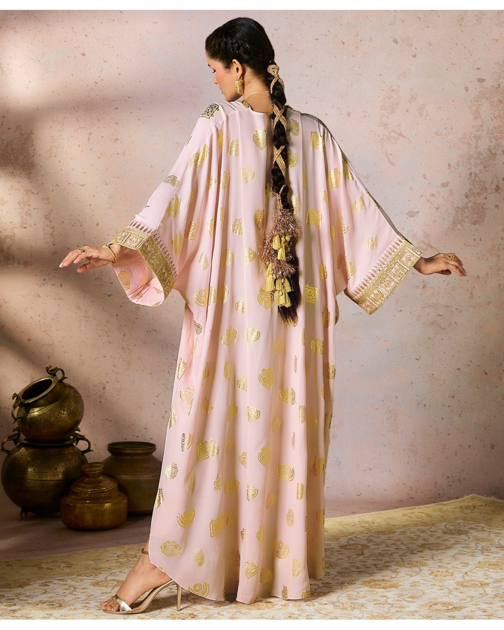 Baby Pink Trinkets Kaftan